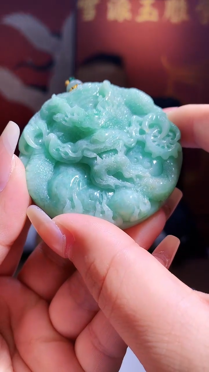 【闪购商品】定制翡翠未镶嵌1072xx-毛货挂件52