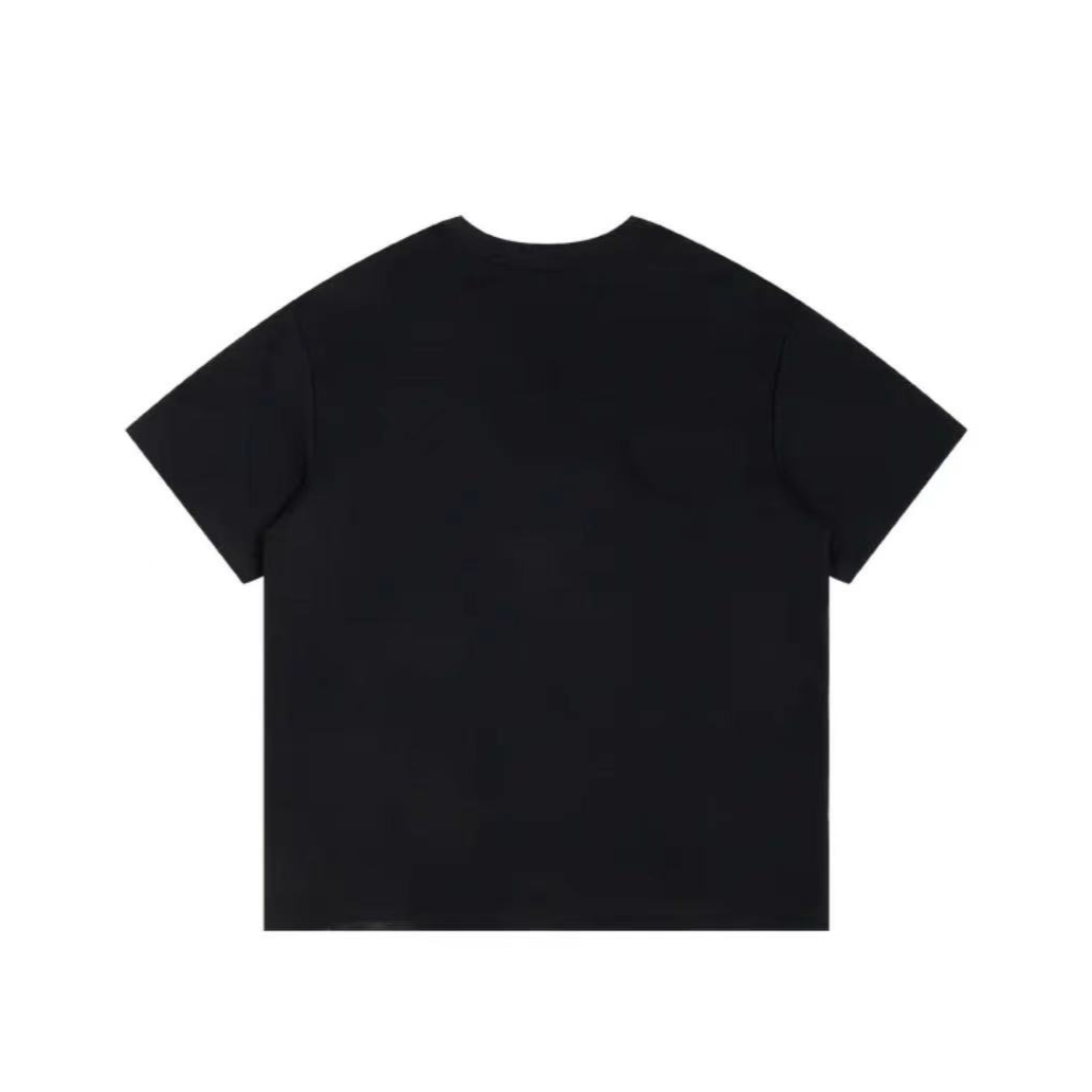 超帅英文字母印花短袖男女同款宽松百搭情侣上衣体恤纯棉圆领