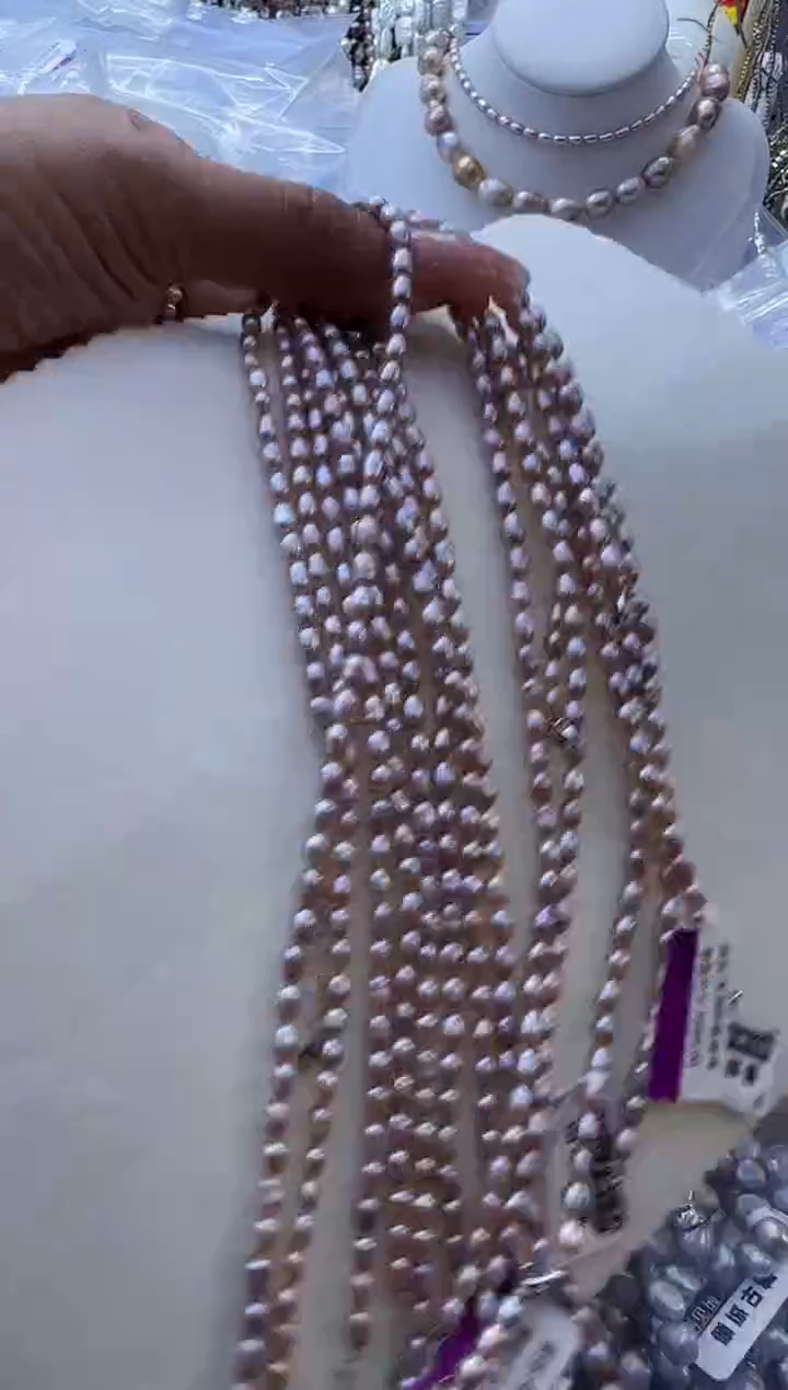 【闪购商品】淡水珍珠项链银S925镶嵌374