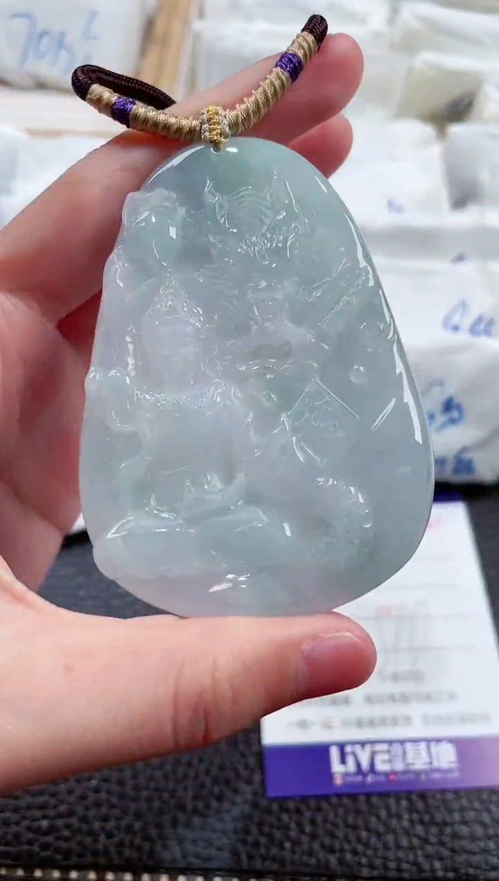 【闪购商品】翡翠颈饰未镶嵌00007067御龙大势至