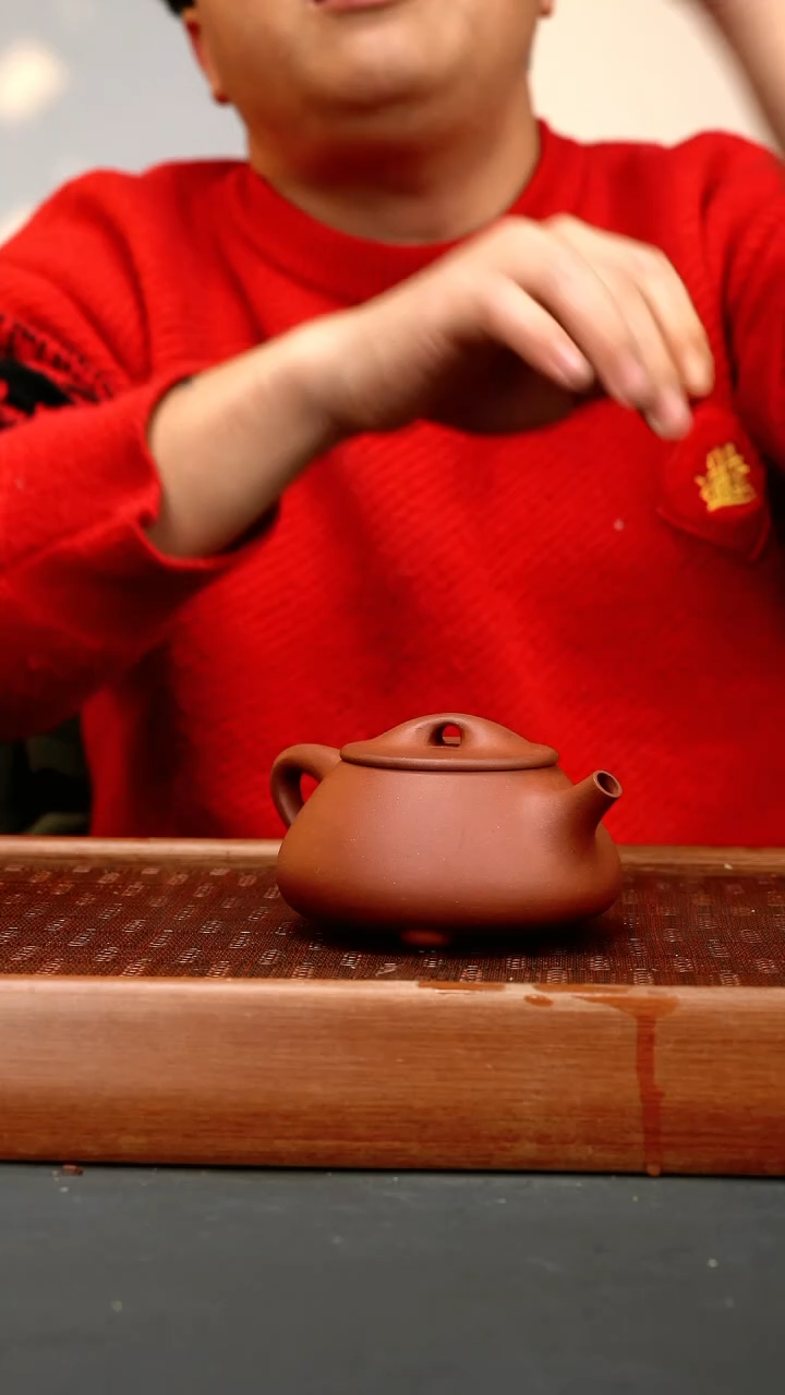 【闪购商品】紫砂茶壶lw 红皮龙 景舟石瓢