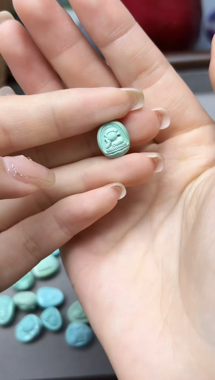 未镶嵌绿松石颈饰松石配饰GW