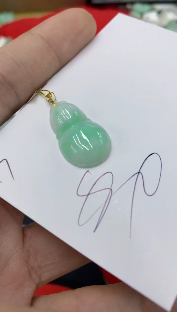 【闪购商品】翡翠颈饰18K金镶嵌号链接111111