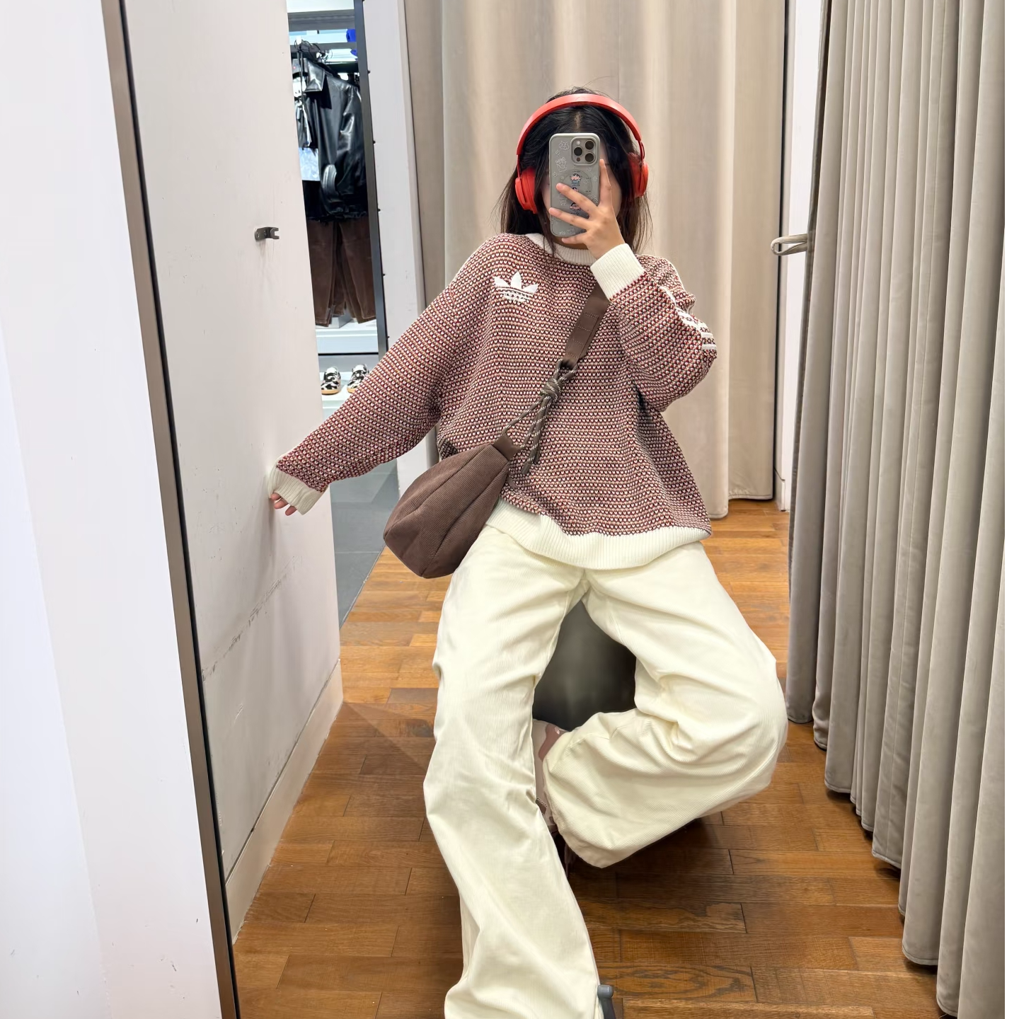 adidas/阿迪达斯三叶草秋冬新款时尚休闲百搭圆领针织衫KQ6291