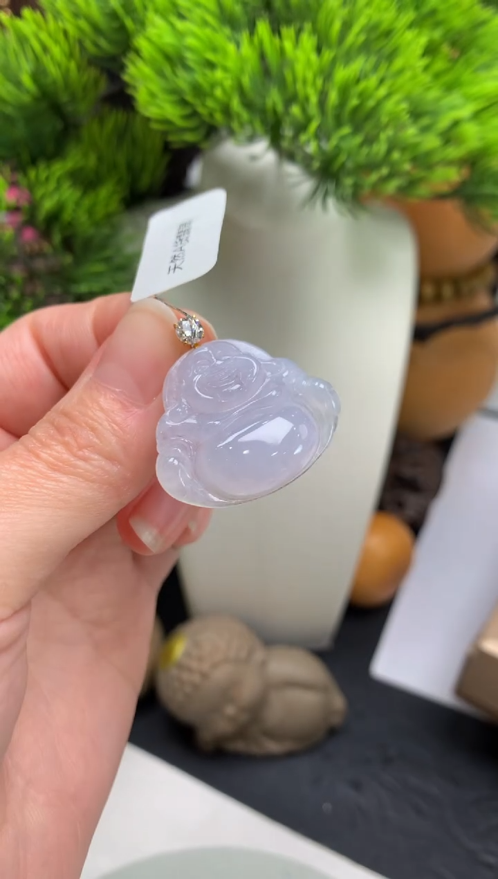 颈饰18K金镶嵌翡翠B****?---124931