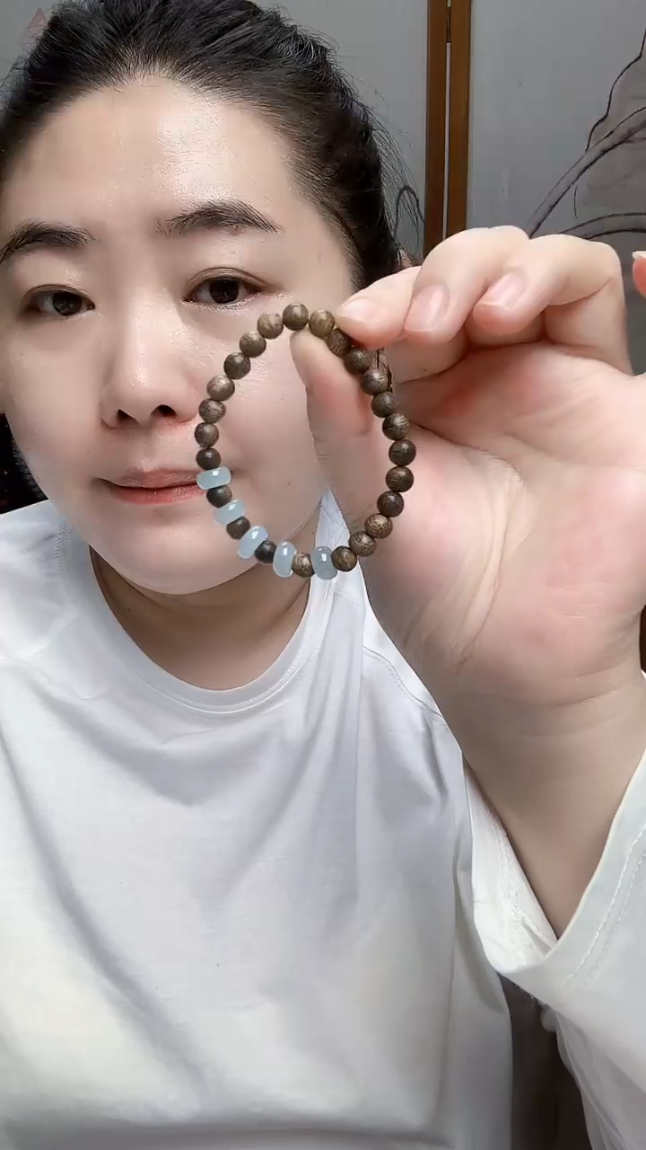 未镶嵌手串翡翠翡翠珠珠手串配木珠