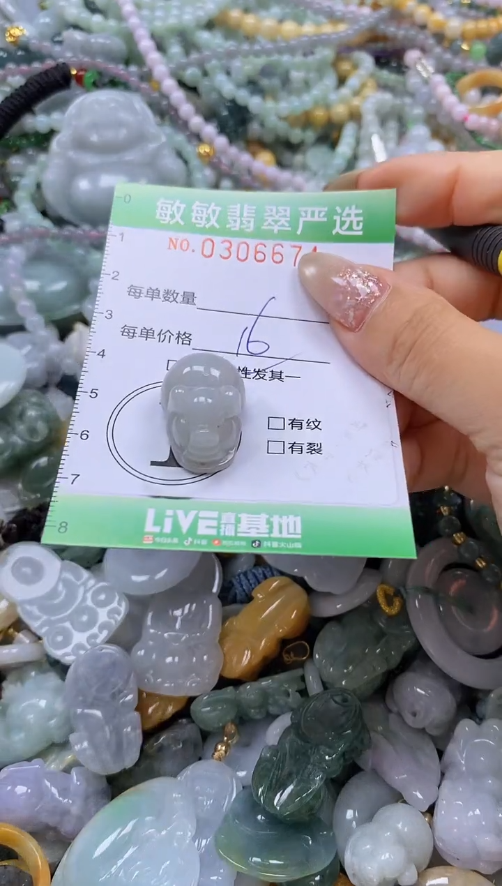 翡翠未镶嵌颈饰闪购0306674多样性发其一