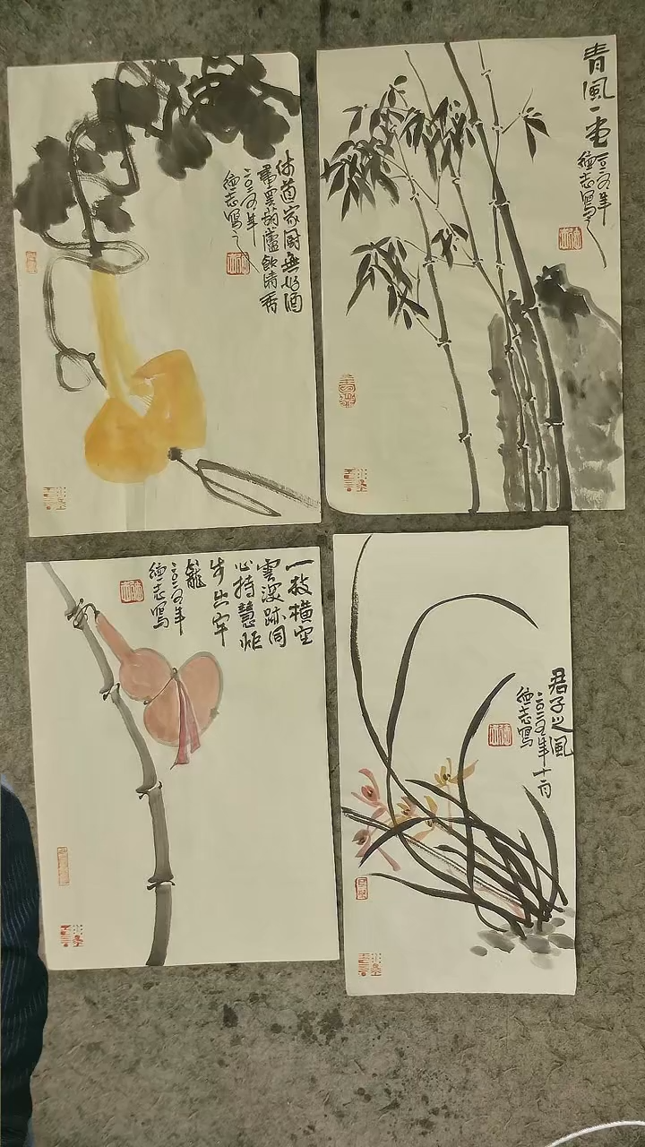 国画温德志老师国画禅意小品