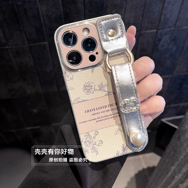 适用苹果华为荣耀oppo/vivo小米手机壳高级感玫瑰手腕带轻奢气质