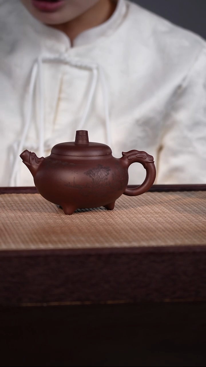 茶壶紫砂紫泥 280cc