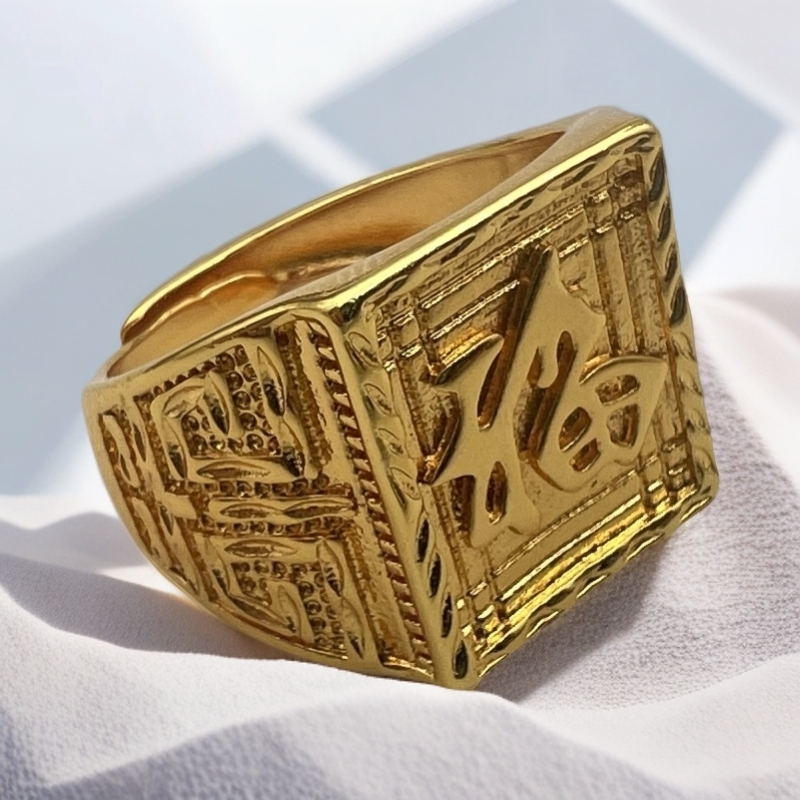 【活动专属】时尚百搭男士合金福字戒指JZ63813