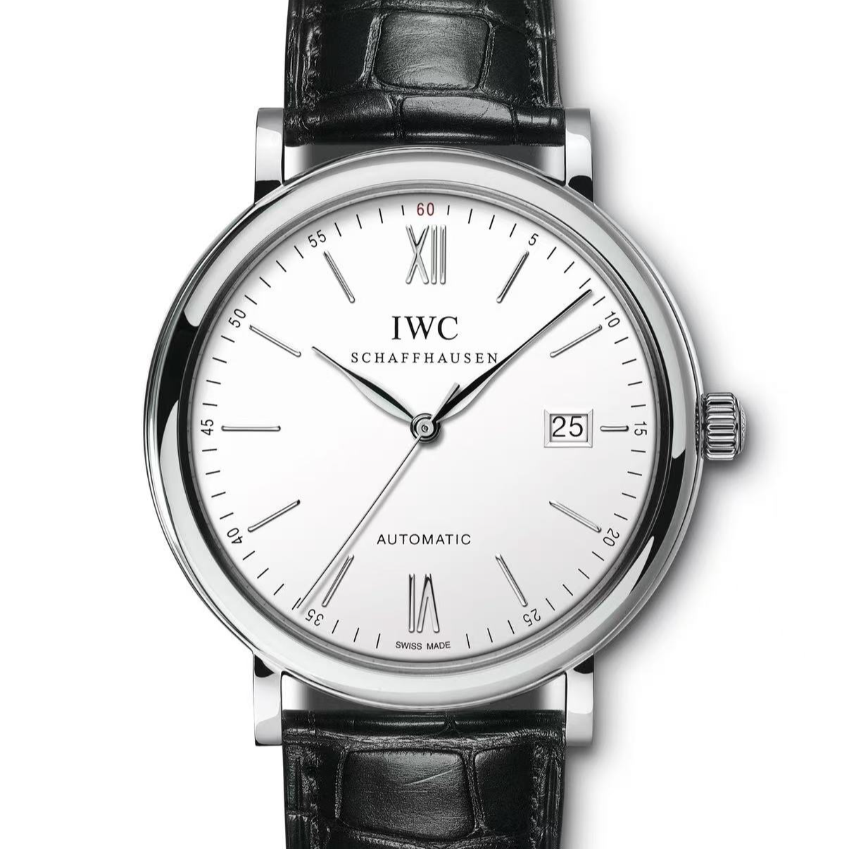 99新 IWC/万国 梵象批发/波涛菲诺红60/黑白色/机械/40mm/42000