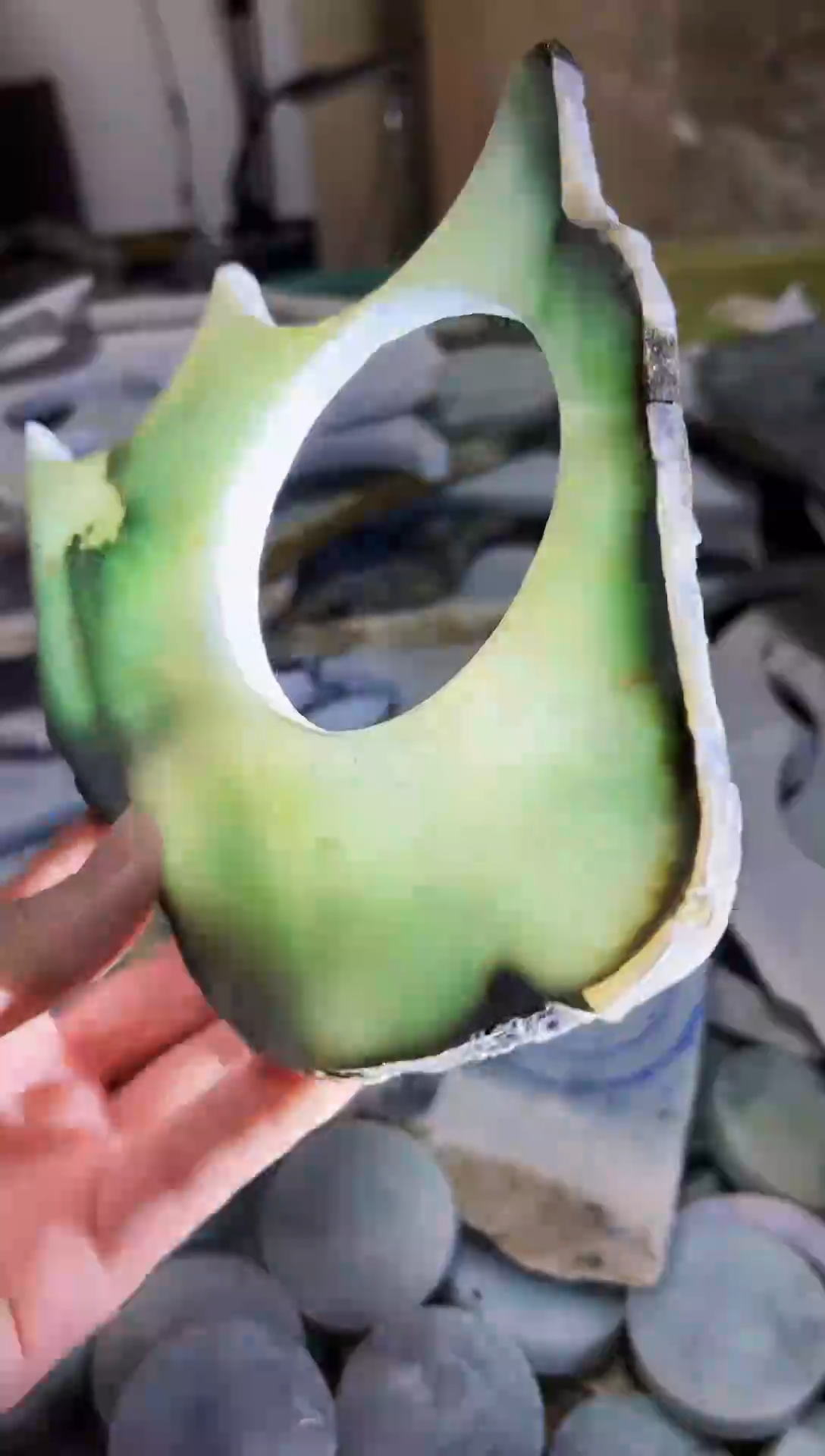 【闪购商品】翡翠颈饰未镶嵌A货白谭1417