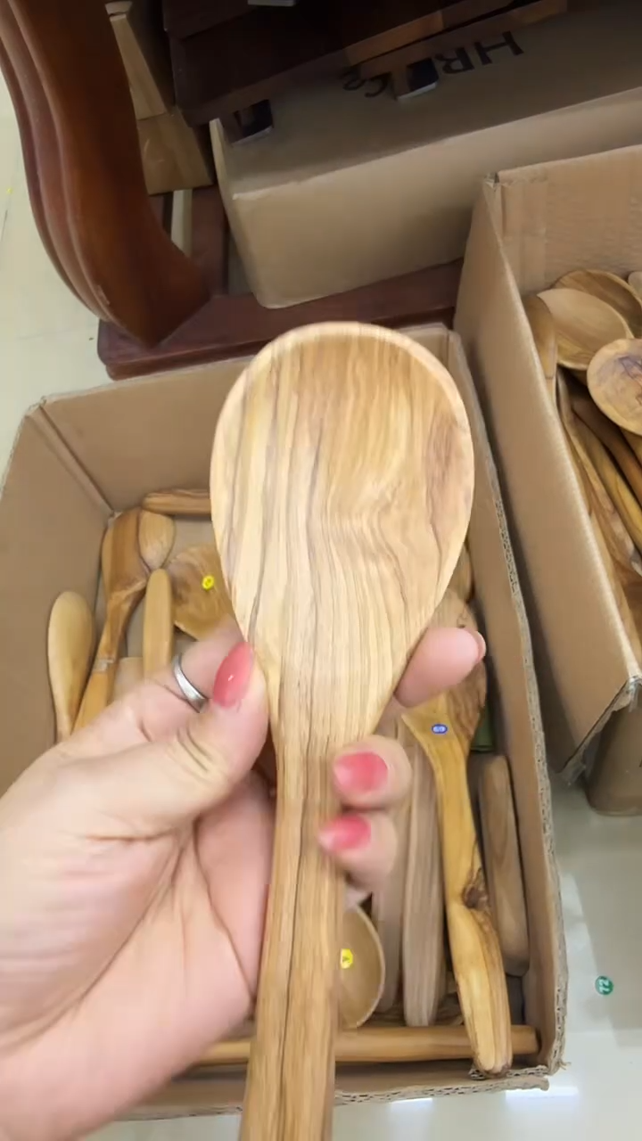 闪购木制品 橄榄木饭勺搅拌勺