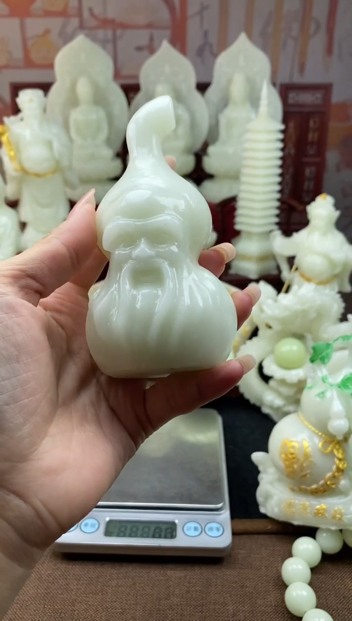 鹿骨手串/手链福寿双全葫芦