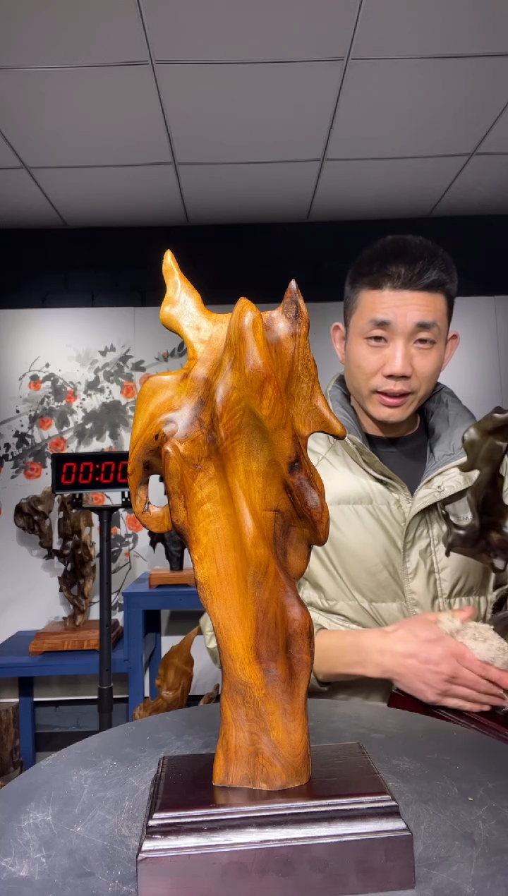 【闪购商品】金丝楠木雕金丝楠木工艺品摆件