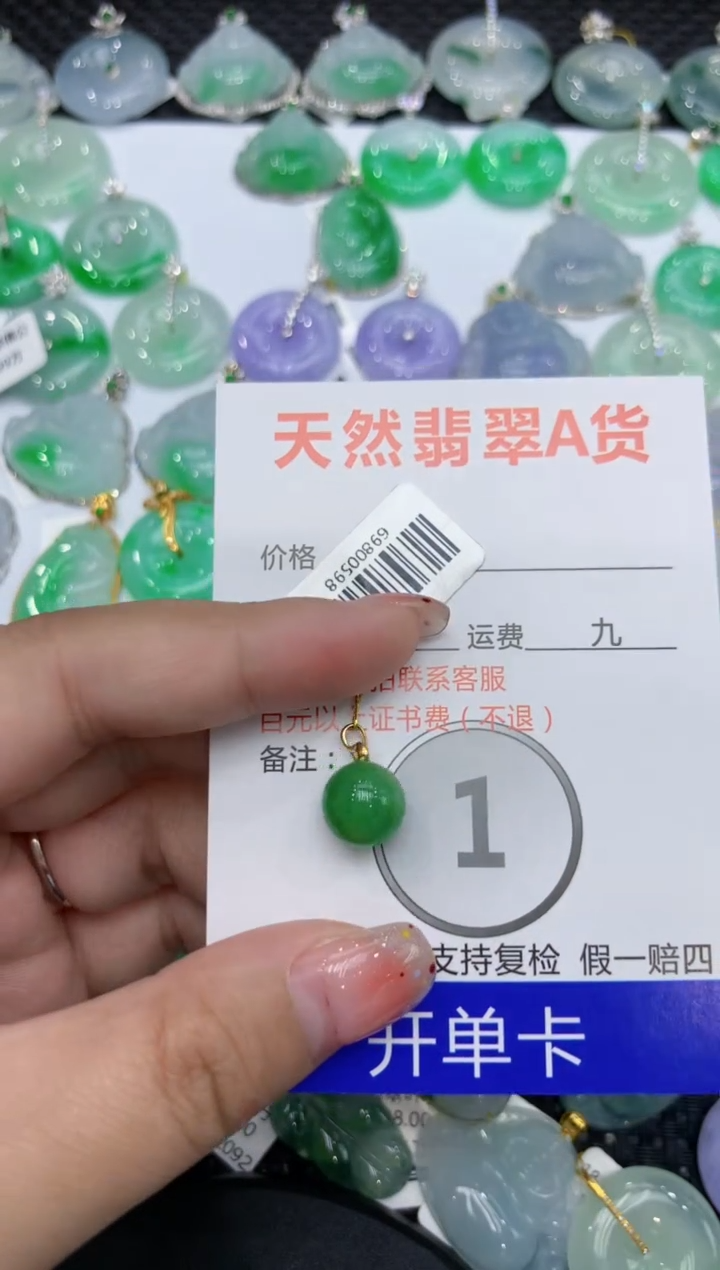 【闪购商品】翡翠颈饰18K金镶嵌111111111111