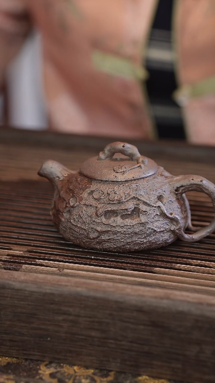 茶壶紫砂原矿手工制作【宽口】150cc