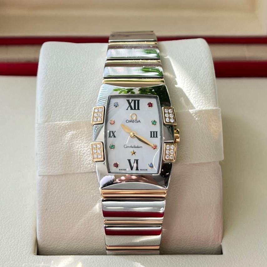 99新 Omega/欧米茄 星座四代酒桶间金石英机芯57700hz