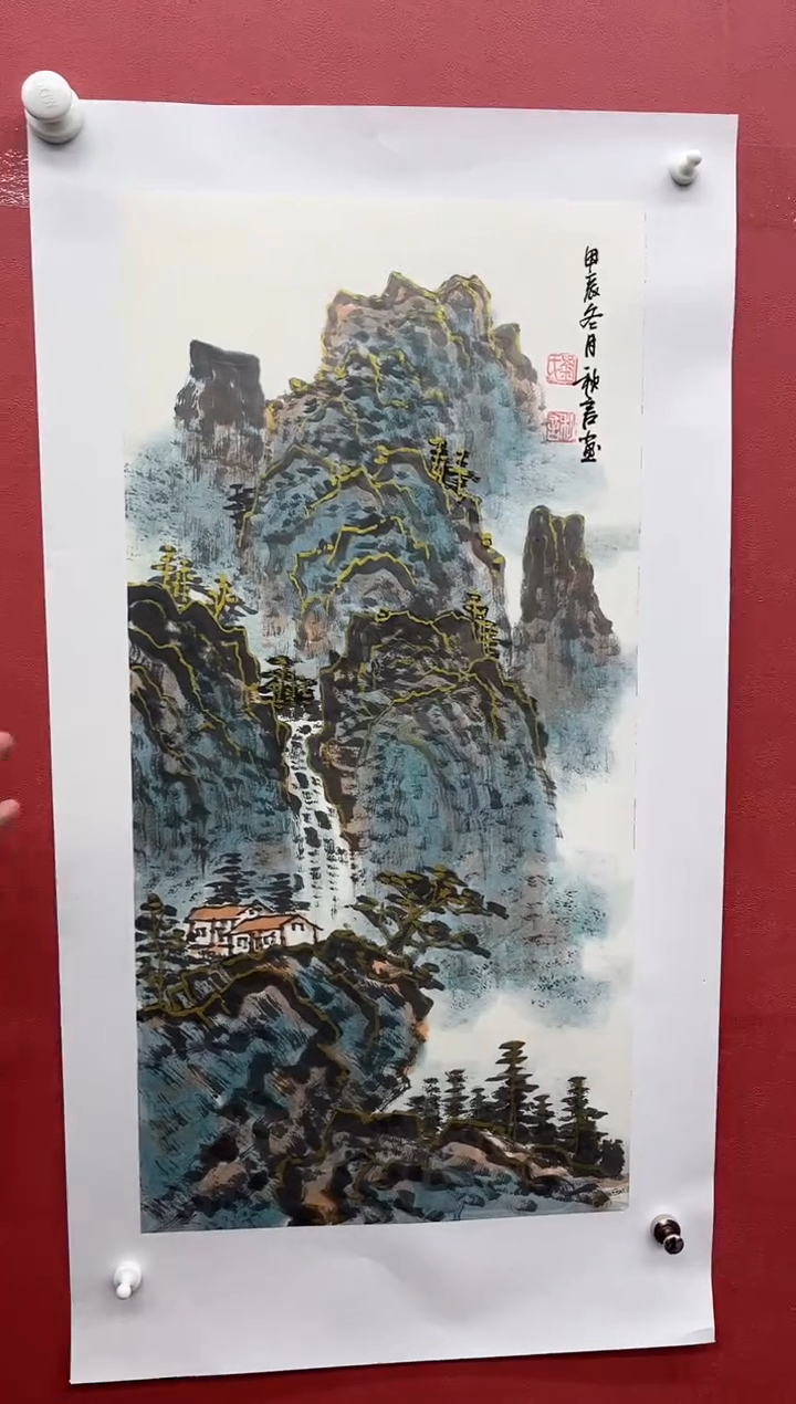 【闪购商品】绘画刘秋言-2平尺-山水-纸片