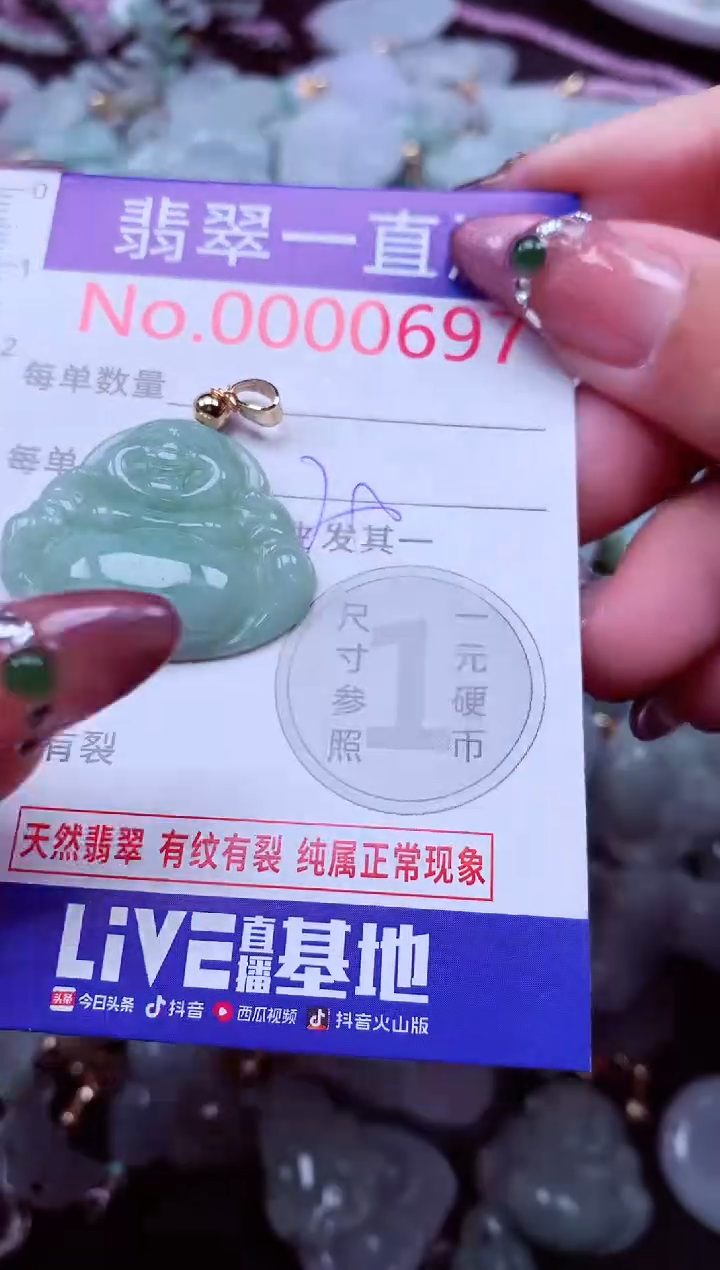 颈饰未镶嵌翡翠697