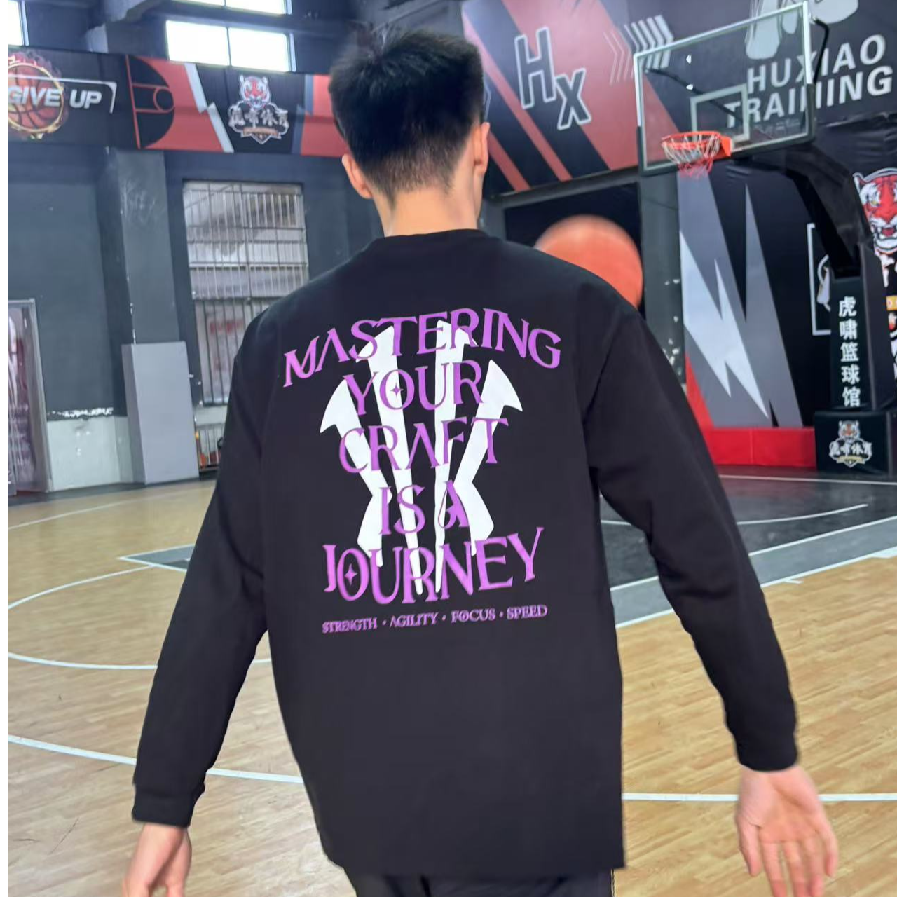 投篮服篮球热身服跑篮服长袖棉运动长袖