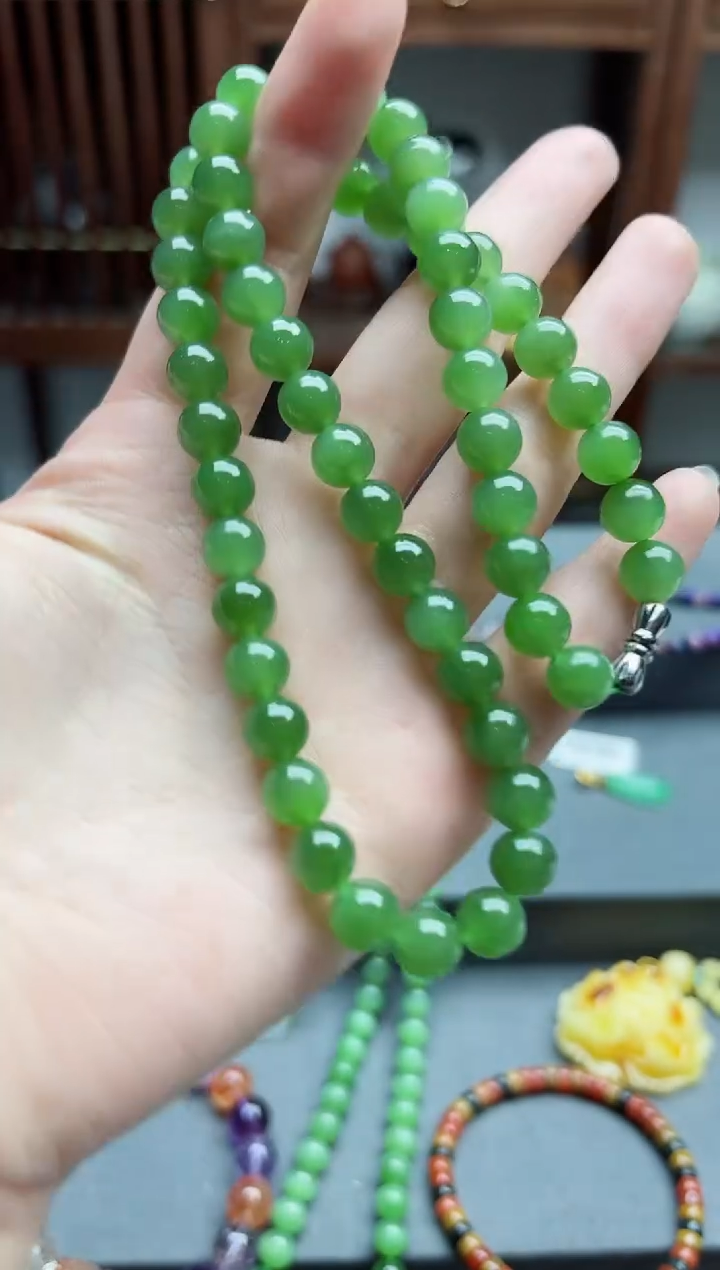 【闪购商品】和田玉颈饰未镶嵌碧玉项链*1 XE