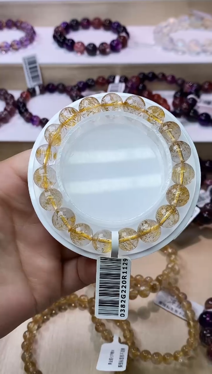 【闪购商品】发晶手链未镶嵌金发晶10m+