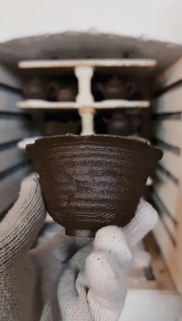 【闪购商品】冰碛岩陶制手工盖碗120CC