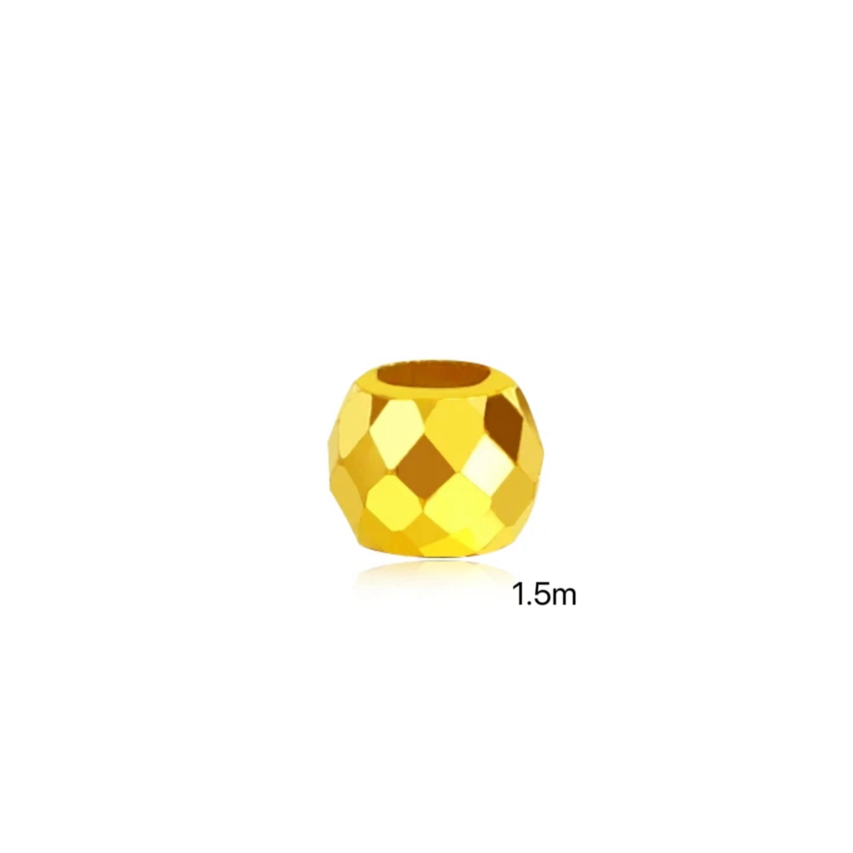 【阿祖严选】足金999  1.5mm蹦迪珠 H0092  PAZ350