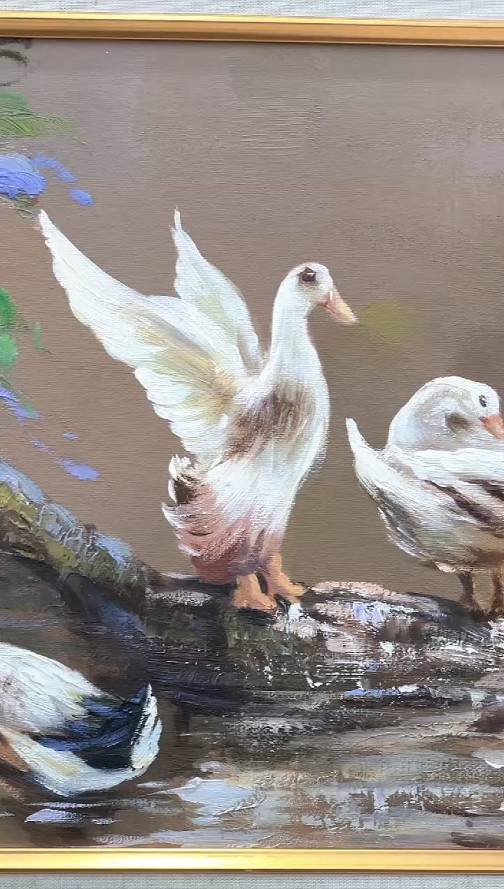 【闪购商品】绘画梁静-30*40-鸭子油画