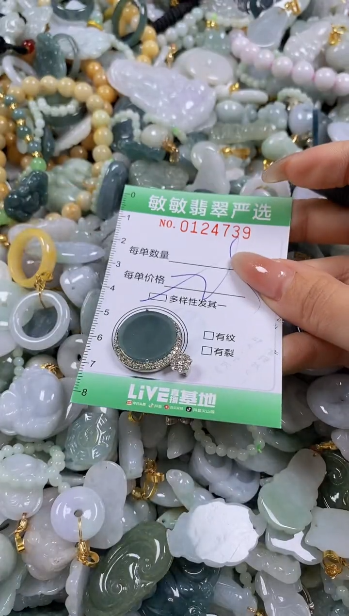 【闪购商品】翡翠颈饰未镶嵌闪购0124739多样性发其一