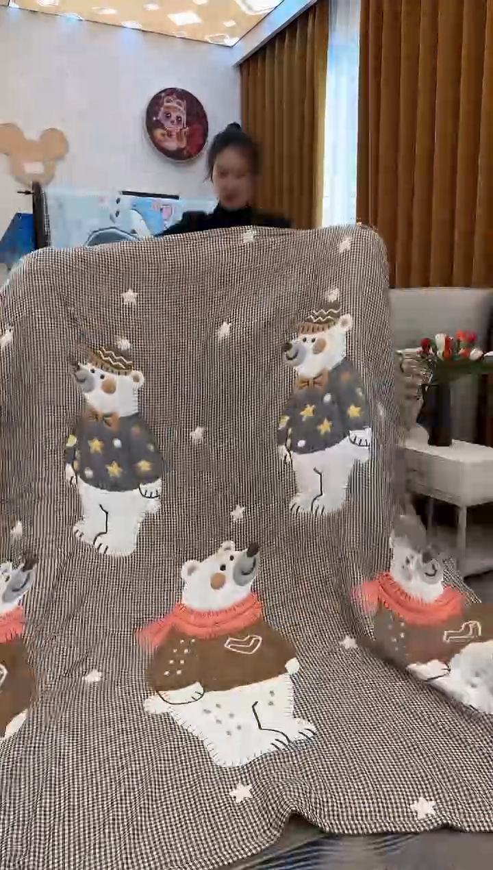 棉质花三只熊-200x230