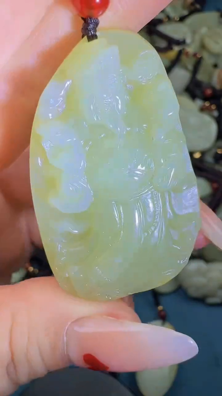 和田玉未镶嵌颈饰1