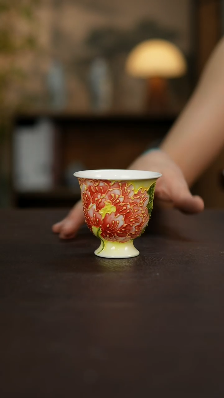 杯景德镇陶瓷杯碗柴烧多人