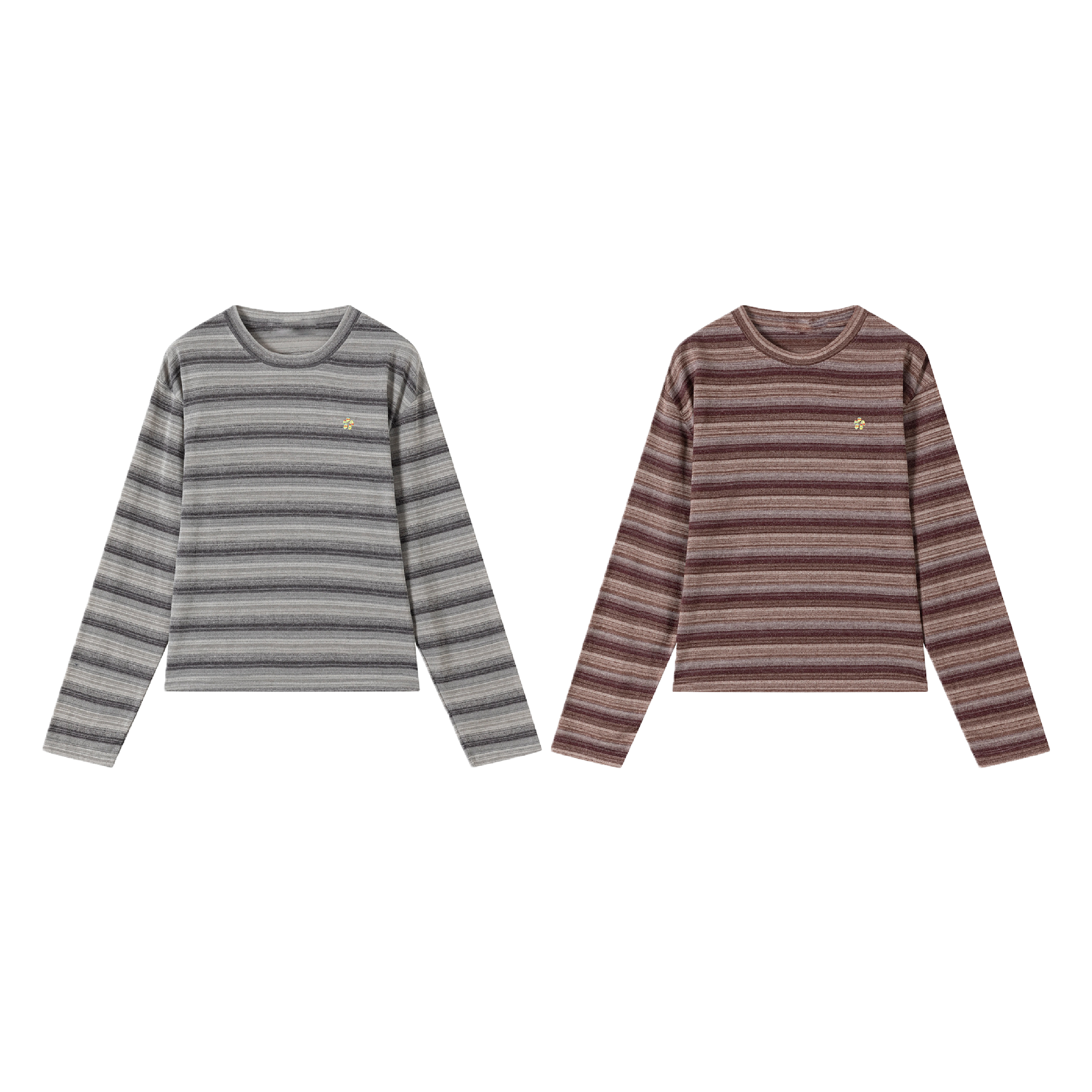 Aleksandre棉宝 “阿凡提”羊毛包芯纱艾德莱斯复古针织长袖体恤