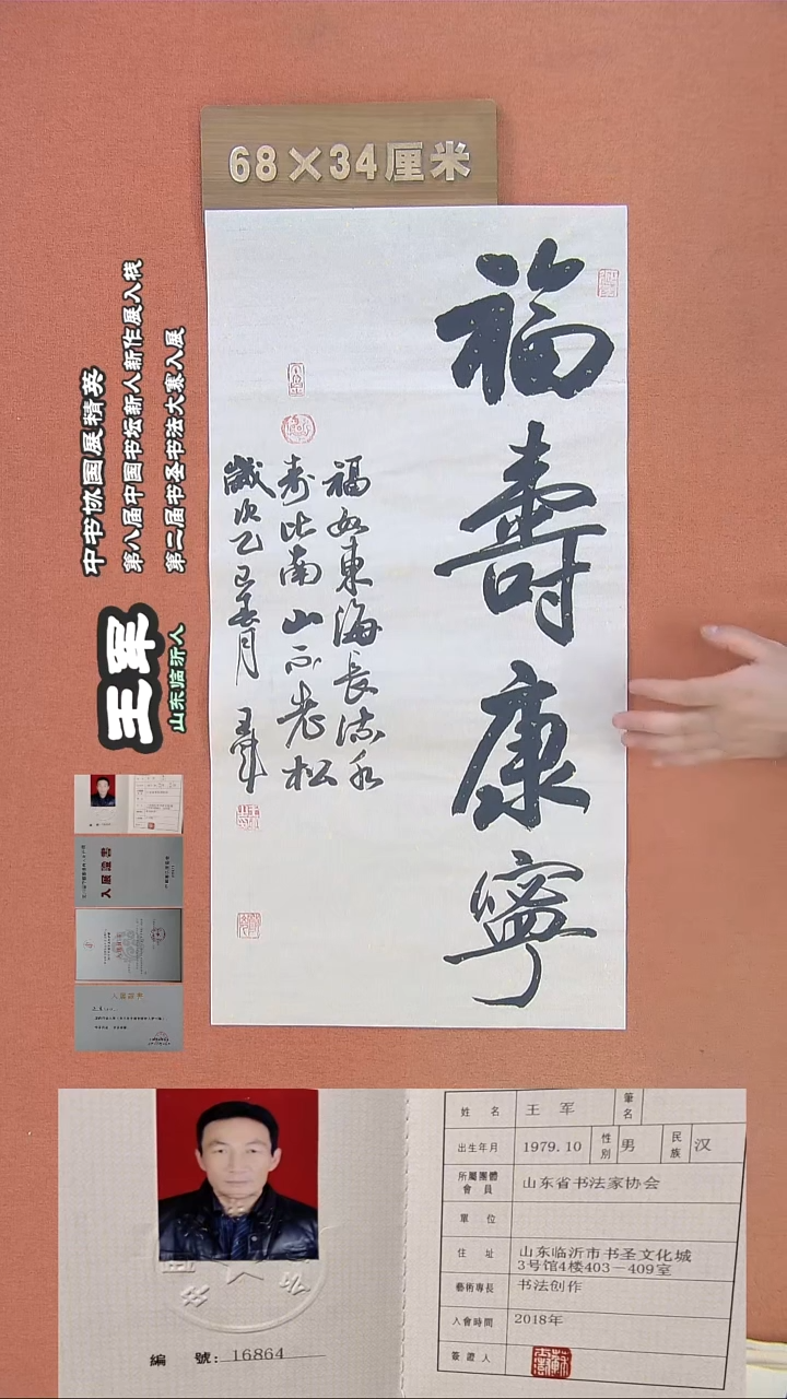 【闪购商品】书法41王军书法作品