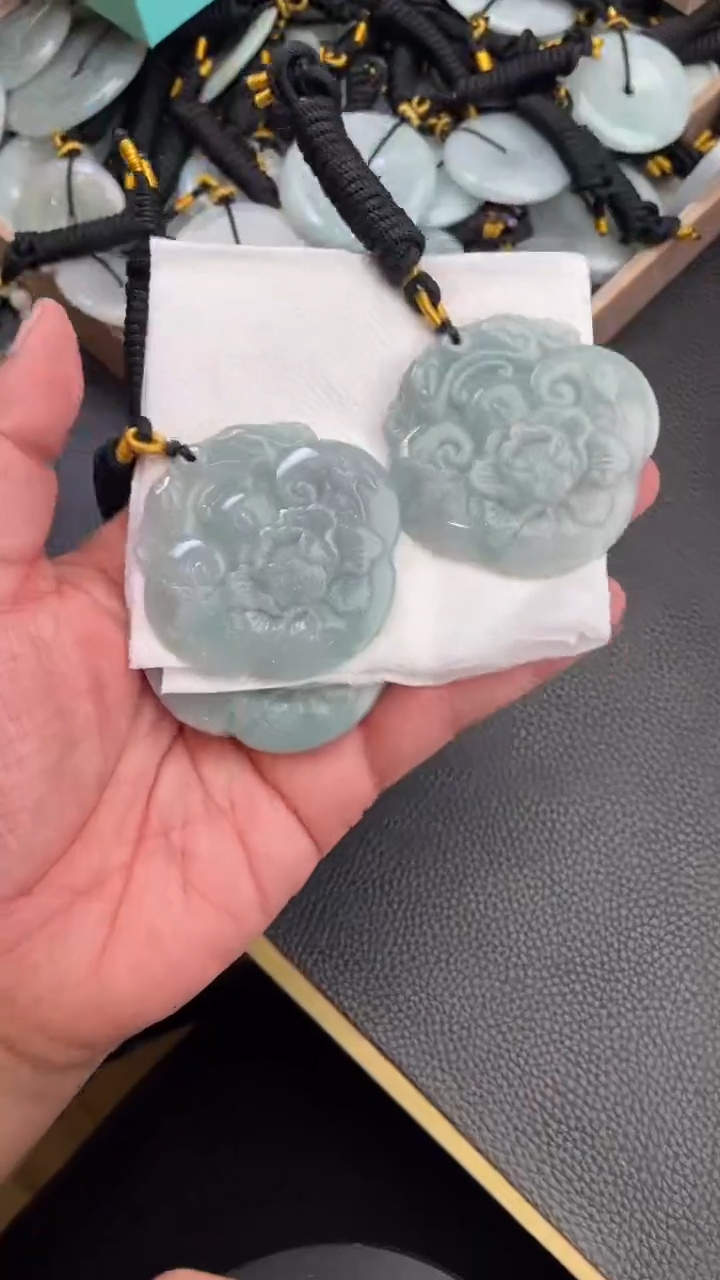 颈饰未镶嵌翡翠天然缅甸翡翠A货多样性发一花牌P3
