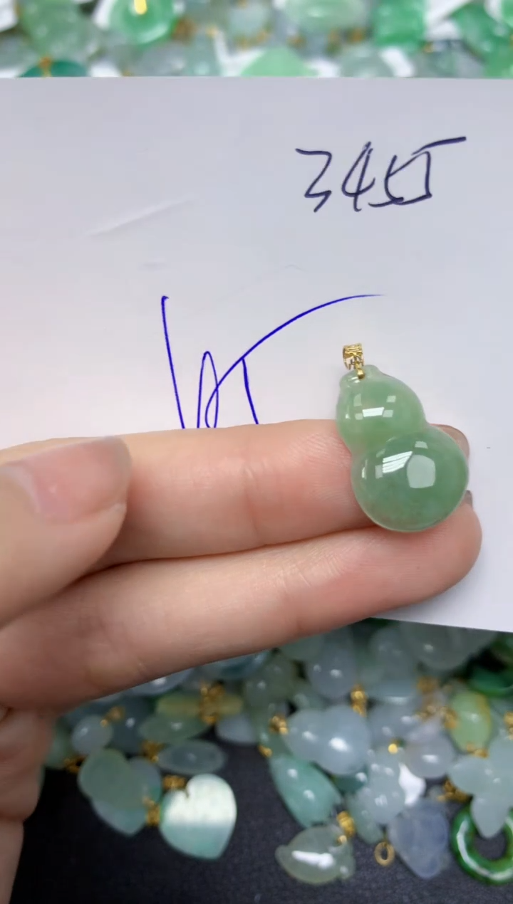 【闪购商品】翡翠颈饰18K金镶嵌 天然翡翠A货