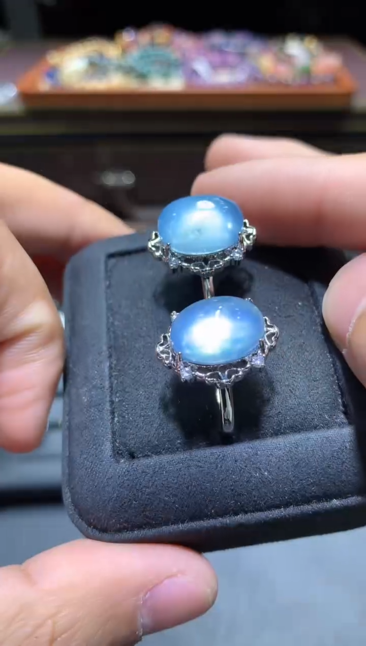 【闪购商品】海蓝宝石戒圈未镶嵌P142【多样性发其一】