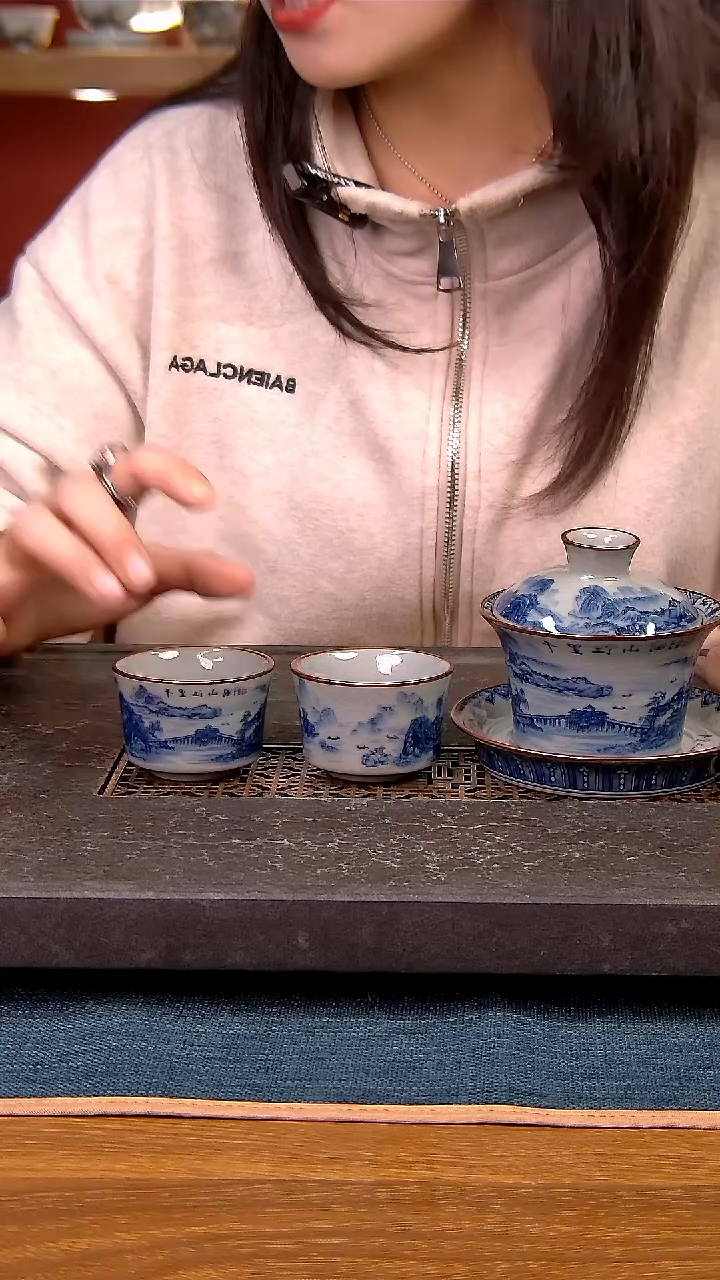 简装家用款3件套 老陶泥开片纹陶瓷茶具
