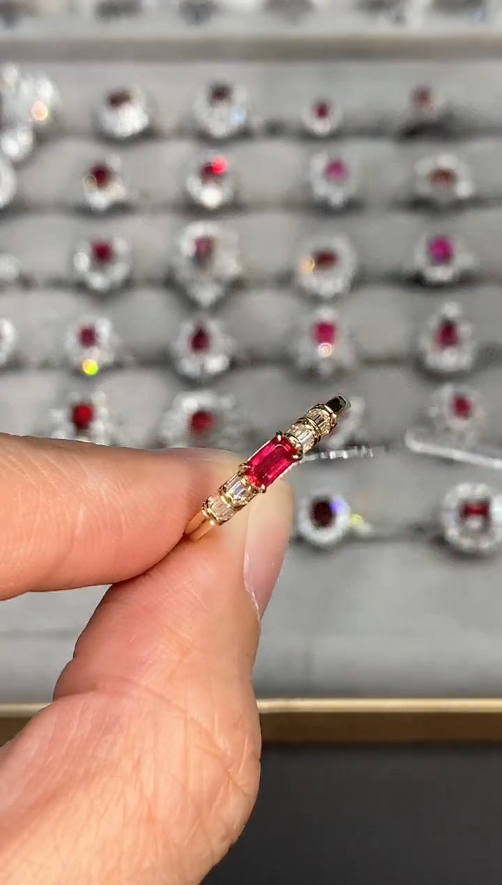 【闪购商品】红宝石戒指18K金镶嵌0.28ct/喜迎财神专属价