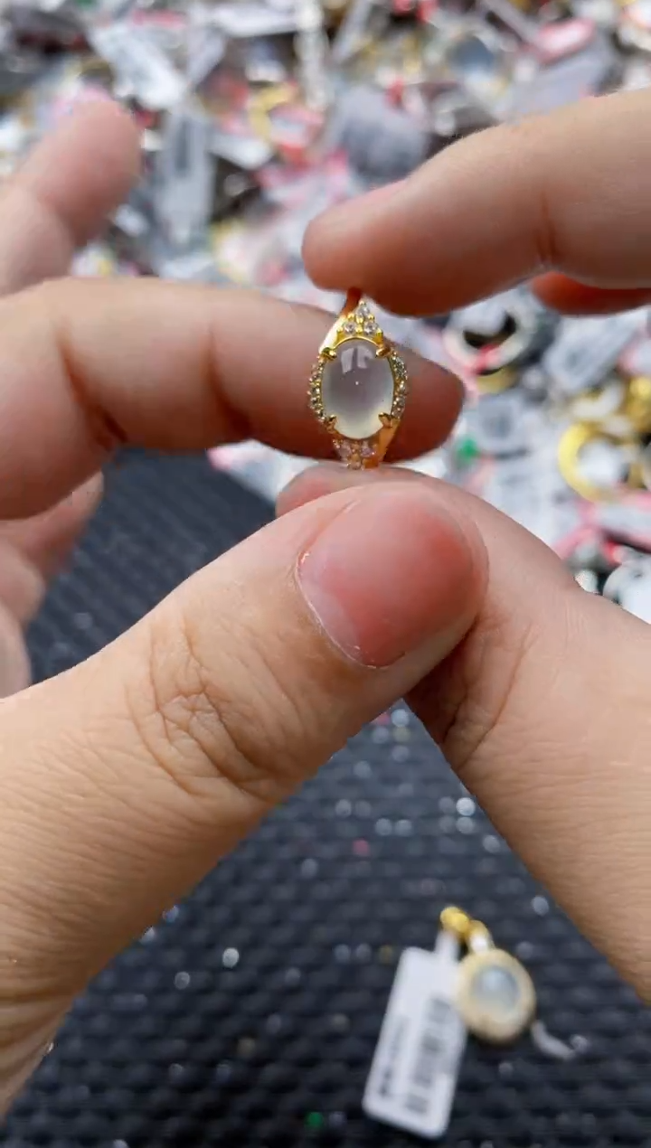 翡翠银S925镶嵌戒指222222---6