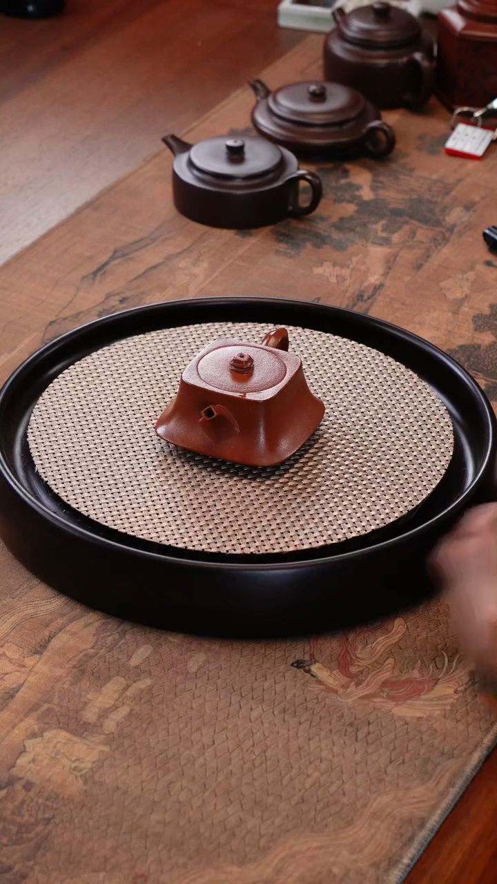 【闪购商品】紫砂茶壶《清》J2186苏爱兰朱泥柱础LTF