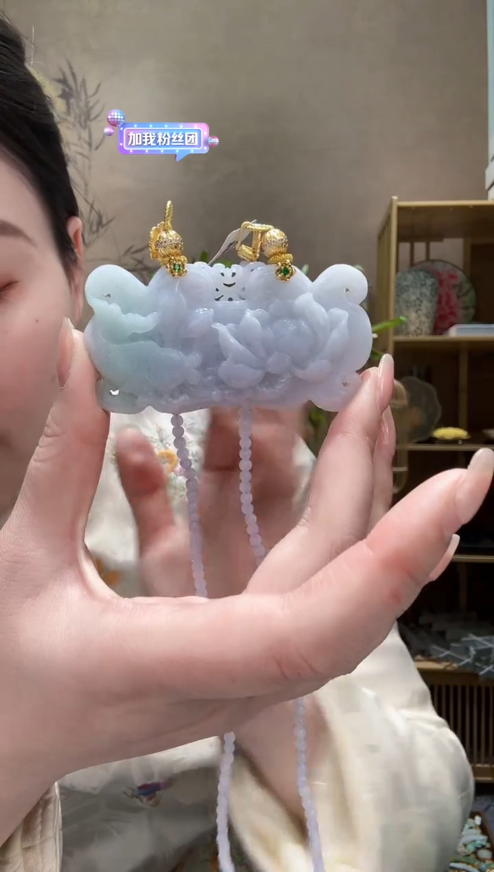 【闪购商品】翡翠耳饰未镶嵌吊坠