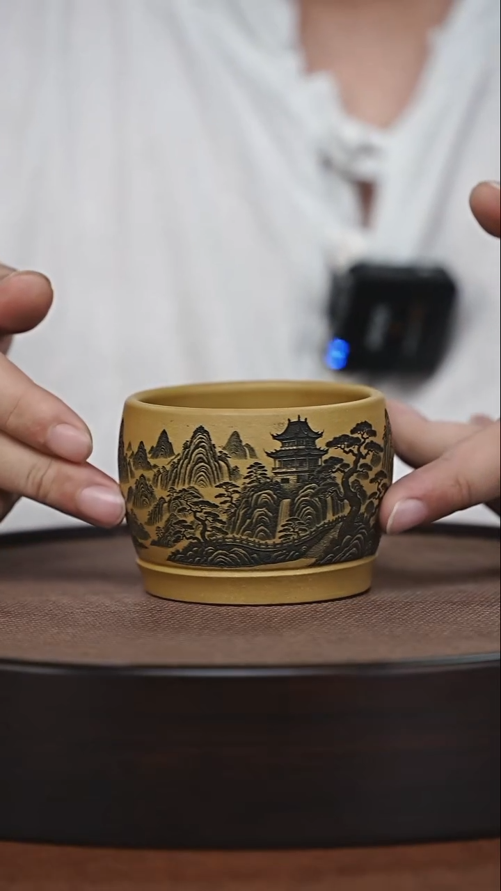 茶杯紫砂原矿紫砂