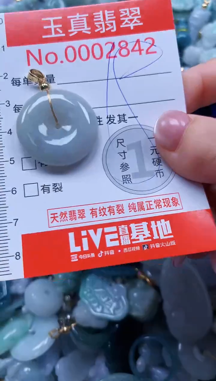 翡翠未镶嵌吊坠(不含链)2842
