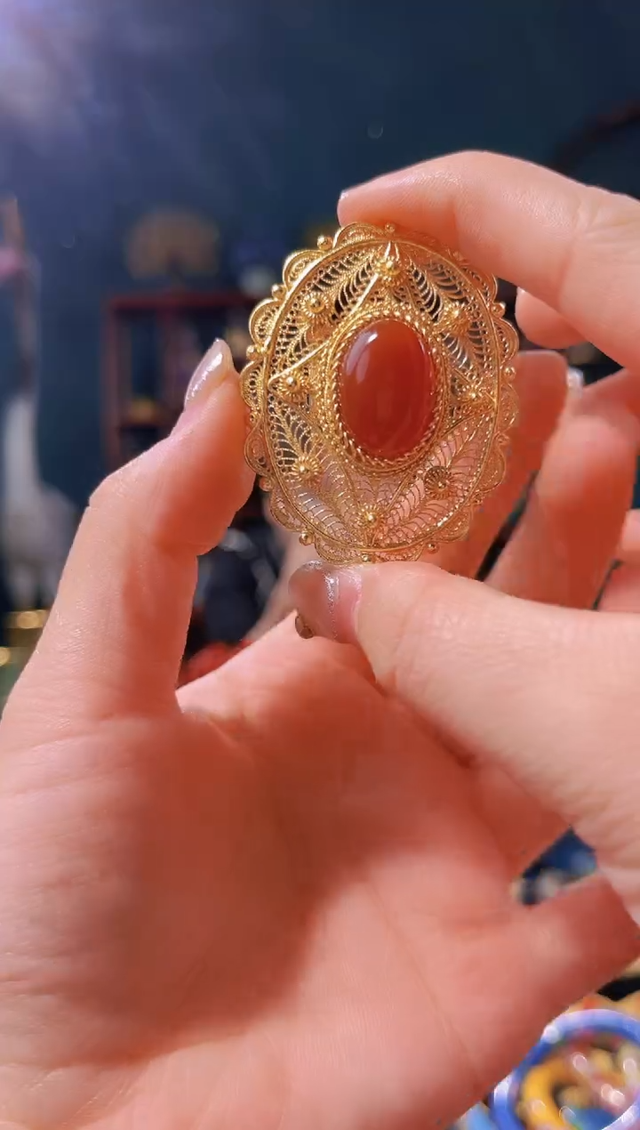 【闪购商品】非遗技艺 花丝镶嵌吊坠