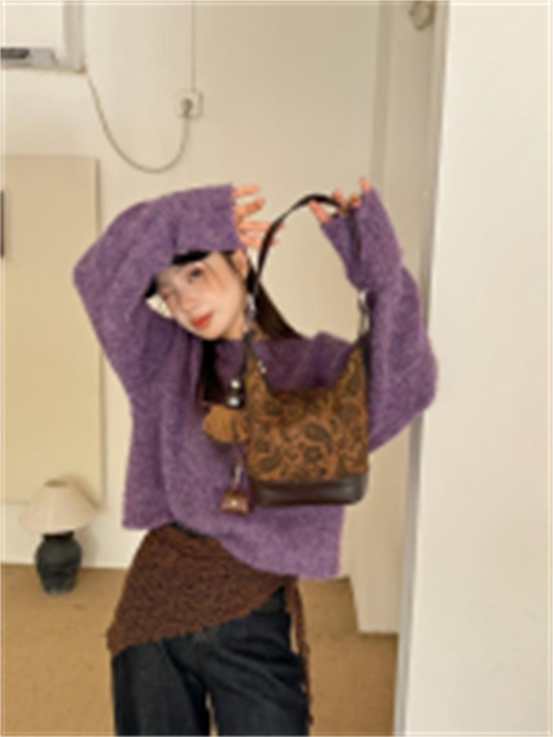 2131款真皮百搭单肩包     毛