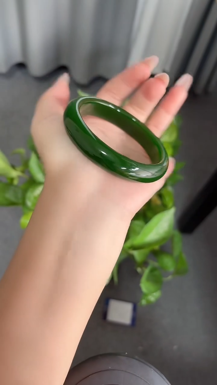 和田玉手镯未镶嵌107-1-60